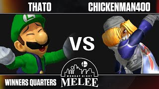 MNM 447 - Winners Quarters - Thato (Luigi) VS Chickenman400 (Sheik, Falco) - SSBM