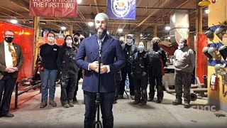 NDP Leader Jagmeet Singh on Russian invasion of Ukraine – February 24, 2022