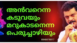 അൻവറെന്ന കടുവയുടെ മുന്നിൽ പെട്ടപ്പോൾ പകുതി ജീവൻ പോയ എരപ്പാളിയെന്ന പെരുച്ചാഴി പൊത്തിൽ കയറി ഒളിച്ചു😄