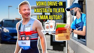 Voiko autokaistalta tilata ILMAN AUTOA? 🍔🏃🏼‍♂️ - VLOG #47