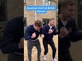 american kid in a british school