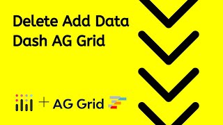 Dash AG Grid - Delete and Add Buttons