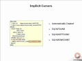 PL/SQL Implicit Cursors