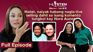 Matet, naiyak habang nagla-live selling dahil sa isang komento tungkol kay Nora Aunor | i-Listen