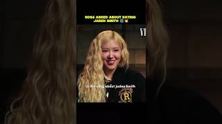 ROSÉ asked about dating JADEN SMITH!!??? #rosé #jadensmith #dating #kpop