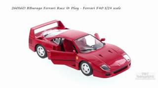 26016D BBurago Race \u0026 Play F40 1/24 scale