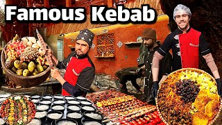 Experience authentic Iranian flavors at the famous Alborz kebab house in the mountains of Tehran.