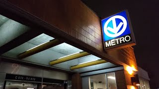 The Montreal Métro experience: Riding from Côte-Vertu Metro Station to Charlevoix including outside!