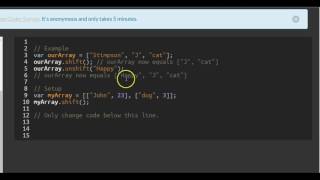 Manipulate Arrays With unshift, freeCodeCamp Basic Javascript