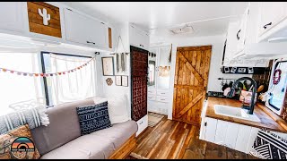 Her Gorgeous Renovated DIY Tiny House  - Single Solo Female RV Life