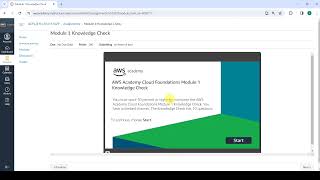 Module 1 knowledge check | Cloud Concepts Overview | AWS Academy | AWS cloud foundations| Amazon AWS