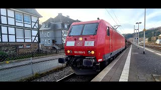 Führerstandsmitfahrt / Cabview BR 185 Ruhr-Sieg-Bahn Hagen-Siegen