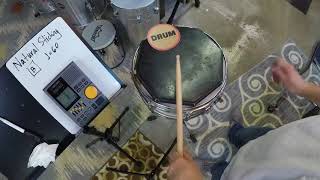 Natural Sticking Section B tempo 60