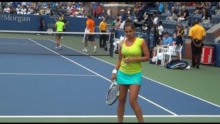 Sania Mirza and Colin Fleming US Open 2012 mixed doubles quarterfinal clip