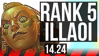 ILLAOI vs RUMBLE (TOP) | Rank 5 Illaoi, 1800+ games | KR Master | 14.24