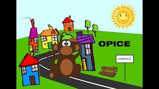 Opice - básnička - hrajeme si se slovy - končící na \