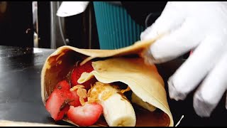 동대문 할아버지 크레페 / 누텔라 아이스크림 크레페 /Grandfather's Ice  Cream Crepes In Dongdaemun / Korean Street Food