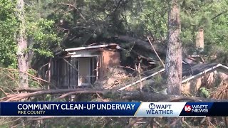 McComb cleans up storm damage