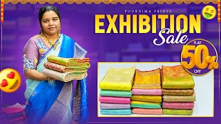 Flat 50%OFF | Pure Kanjivaram Pattu Sarees Collection | Poornima Prints