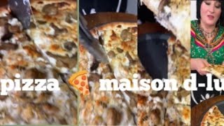 Fahima : pizza 🍕 maison d-luxe Avec Les Champignons 🍄