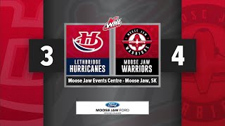 Moose Jaw Ford Highlights: Warriors (4) vs Lethbridge (3) - Oct. 15