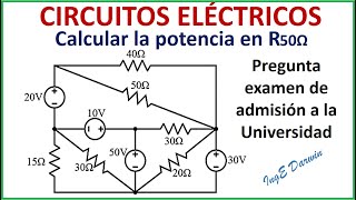 Lo que no te enseñan en clases (circuitos eléctricos, pregunta examen de admisión) | Ejercicio 4