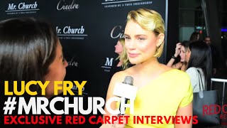 Lucy Fry interviewed at the Red Carpet Premiere of Mr. Church #MrChurch