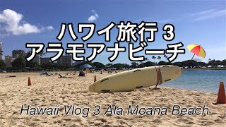 Hawaii Vlog 3 Ala Moana Beach - ハワイ旅行3 アラモアナビーチと公園