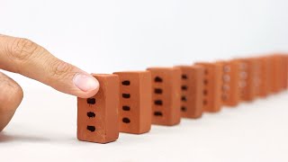 30 Mini Bricks Double Domino Effect