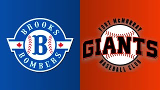 WCBL - 06/29 - Brooks Bombers 5 vs Ft McMurray Giants 10