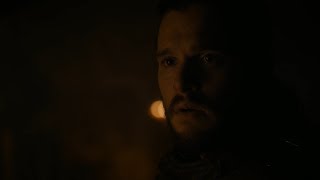 Game of Thrones S08E01 Jon Snow Finds out he is Aegon Targaryen.