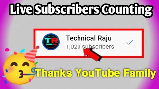 Finally 1000 Subscribers Completed | Live Subscribers Count