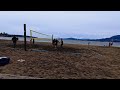 [4K] Kitsilano Beach Walking Tour at Downtown Vancouver Canada  Cherry Blossoms  Volleyball
