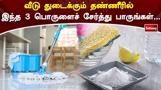 வீடு துடைக்கும் தண்ணீரில் இந்த 3 பொருளைச் சேர்த்து  பாருங்கள்... | Web Special | Sathiyam Tv