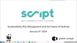 SCRIPT webinar - sustainability, risk management and the future of seafood 9/01/19