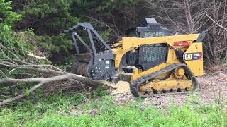 2018 Caterpillar 299D2 XHP skid steer mulcher