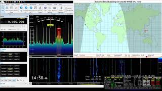 9605 kHz, Voice of America, Broadcast in Chinese, from Philippines.  Airspy HF+, DXing.