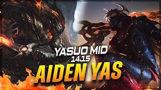 AIDENYASUO - Yasuo vs Talon MID Patch 14.15 - Grandmaster Yasuo Gameplay