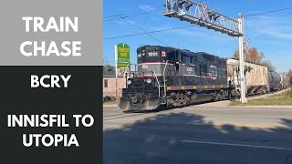 Barrie Collingwood Railway chase - Innisfil to Utopia