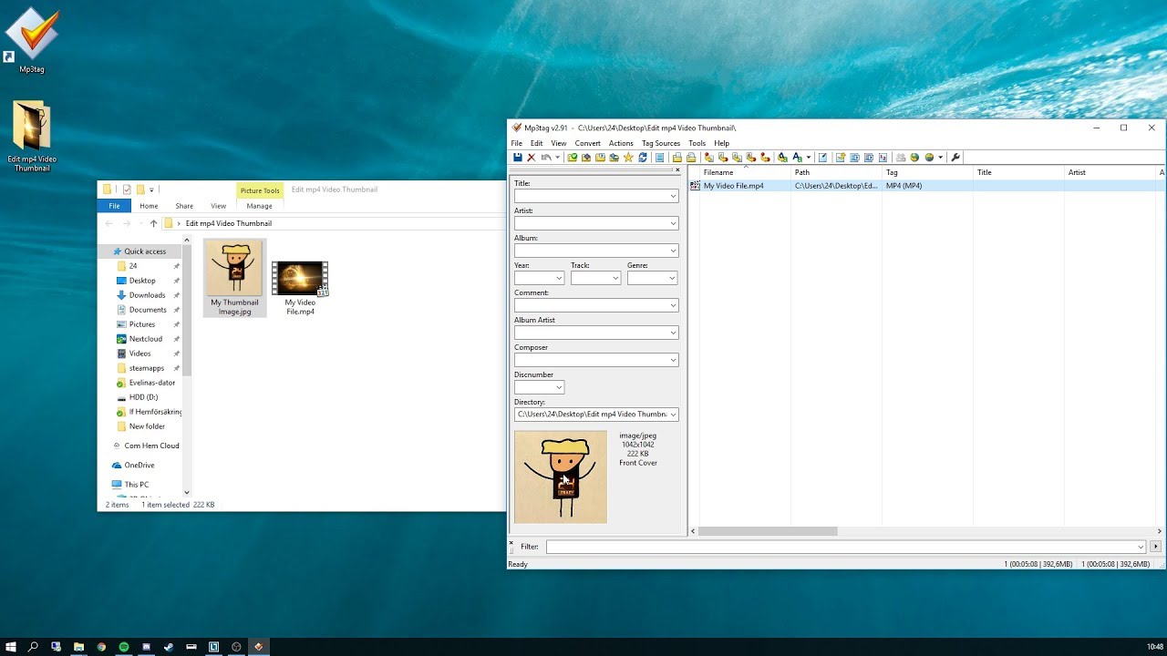 How To Edit Mp4 Thumbnails Youtube