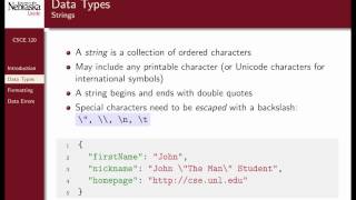 2.2: JavaScript Object Notation
