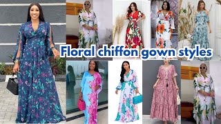 The Most Stunning Floral Chiffon Gown Styles You’ll Love in 2025