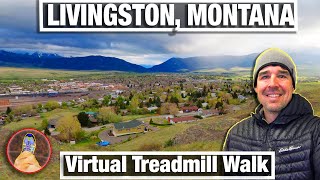 City Walks - Livingston MT - Stormy Spring Hill treadmill trail walk