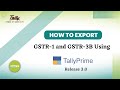 How to Export GSTR 1 and GSTR 3B Using Tally Prime Release 3