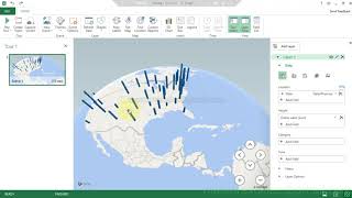 Geographic 3D map | Data analysis in excel