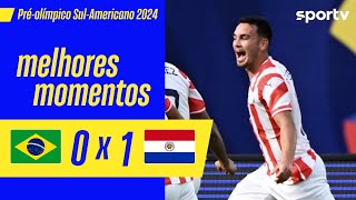 BRASIL 0 X 1 PARAGUAI | MELHORES MOMENTOS | PRÉ-OLÍMPICO DE FUTEBOL MASCULINO 2024 | sportv
