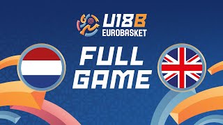 Group Phase | NED v GBR | Full Basketball Game | FIBA U18 Women's EuroBasket 2024 Division B