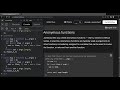 JavaScript - Anonymous Functions.