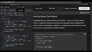 JavaScript - Anonymous Functions.