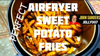 Sweet potato French Fries fried in the AirFryer Power Air Fryer XL EXCELLENT! how to / review